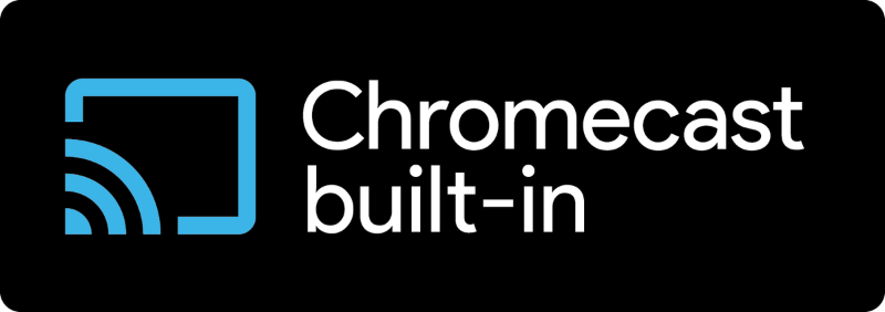 Ikona Cast i nazwa technologii Chromecast