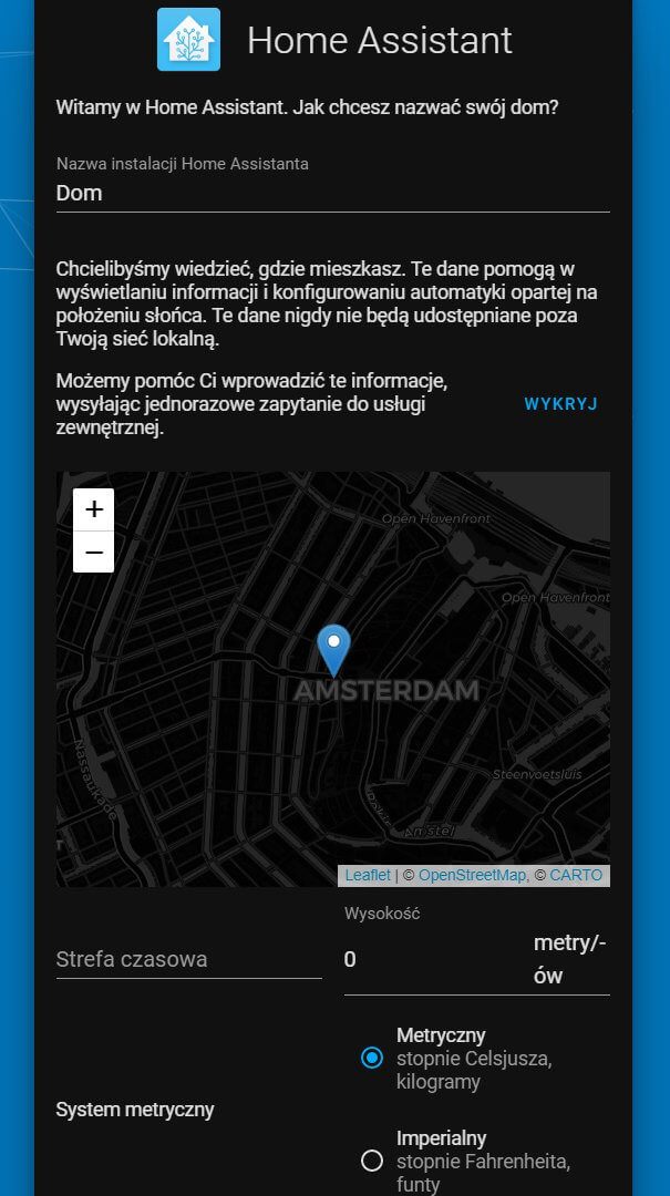 Konfiguracja Home Assistant