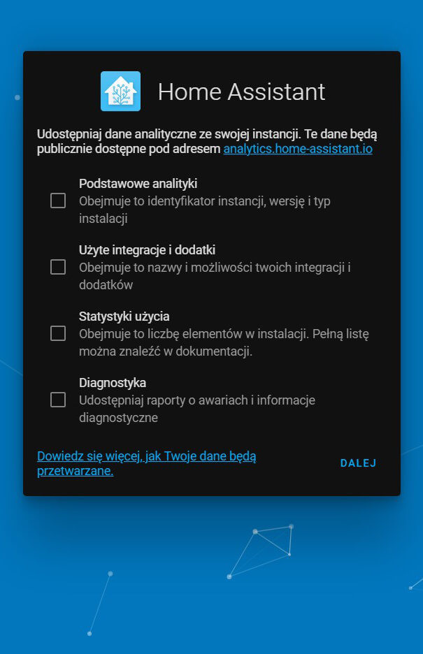 Konfiguracja Home Assistant