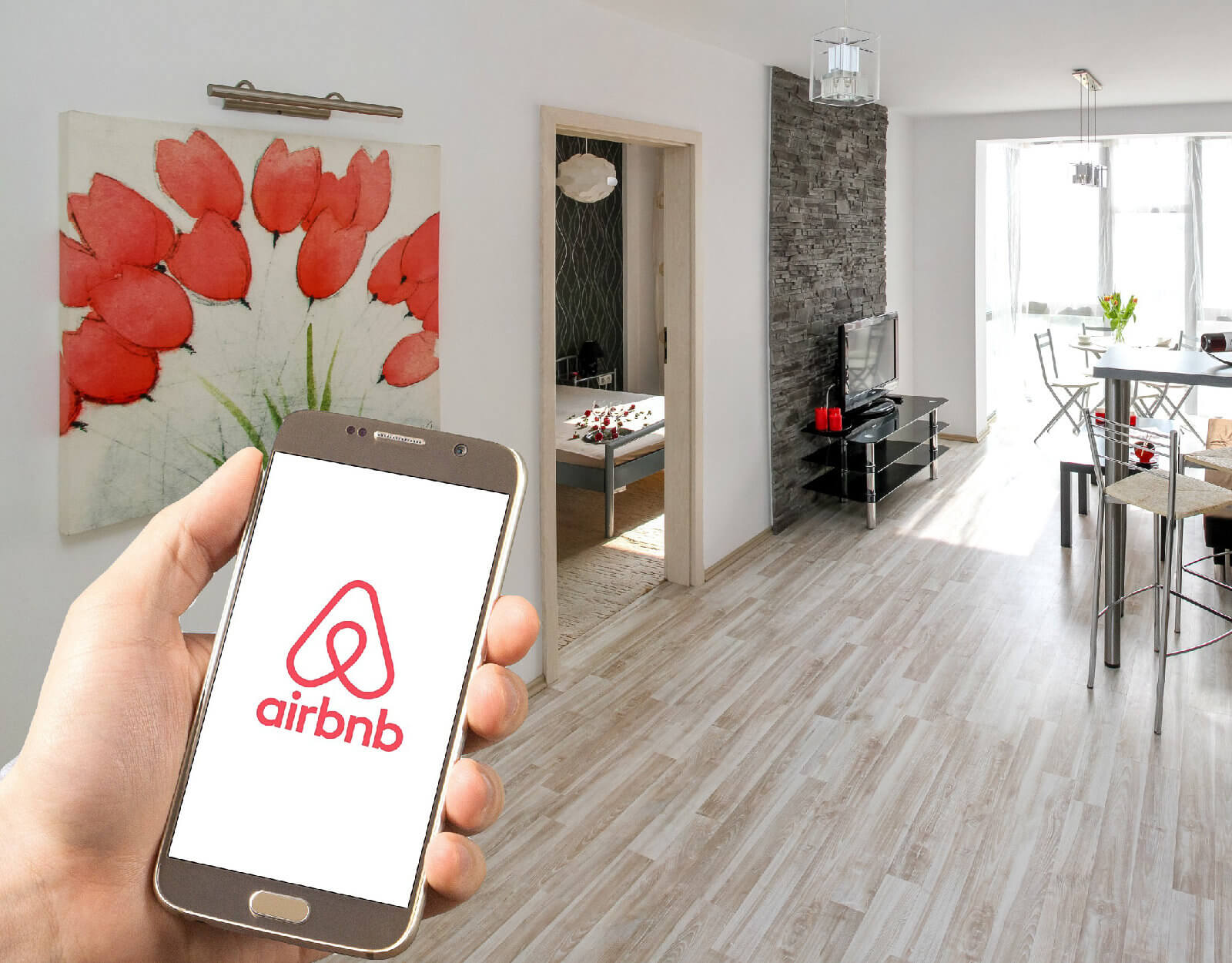 Inteligentne mieszkanie wynajmowane na Airbnb