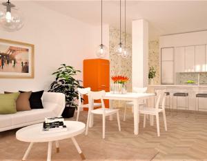 Inteligentny dom w salonie, kuchni, sypialni