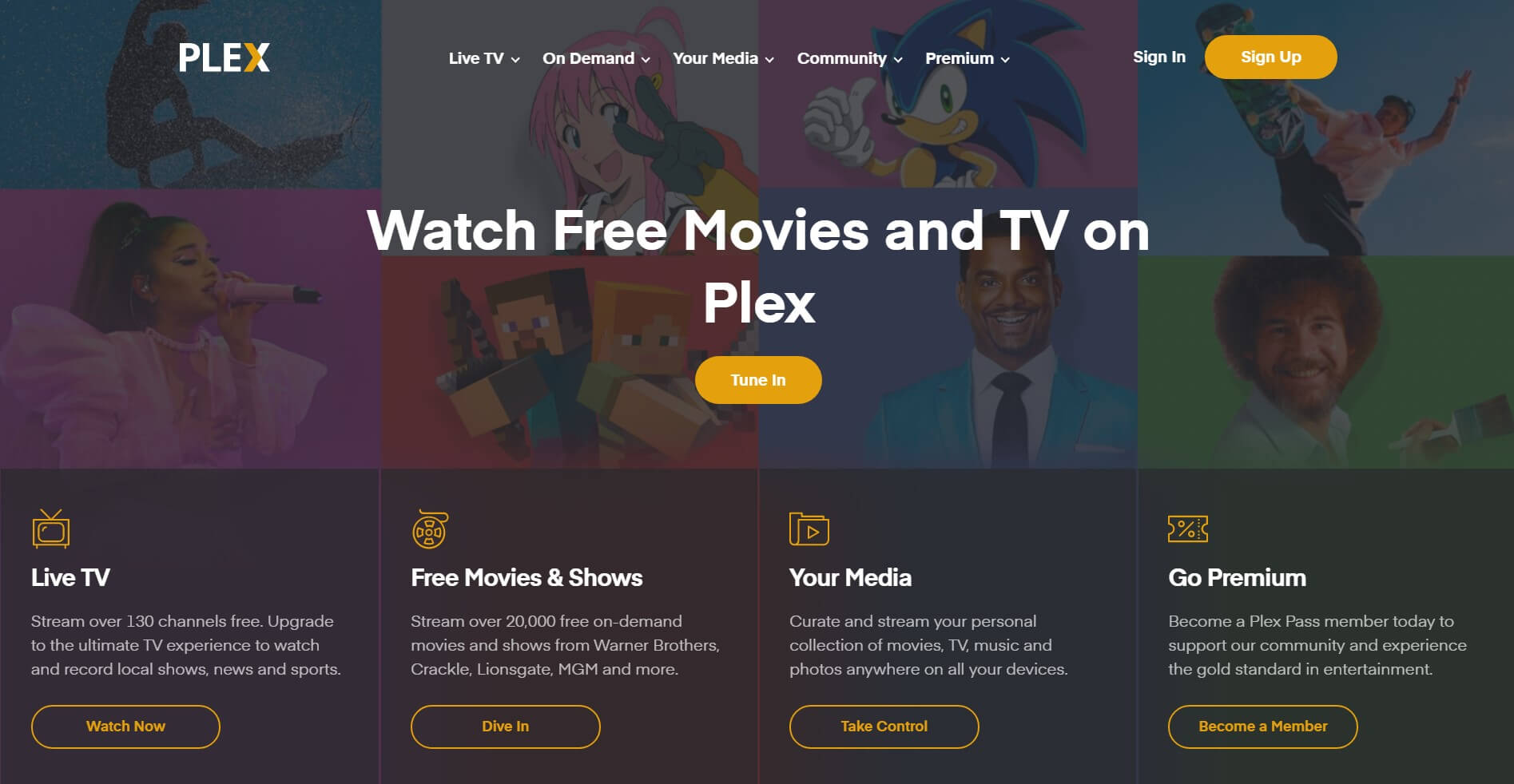 strona internetowa Plex.tv