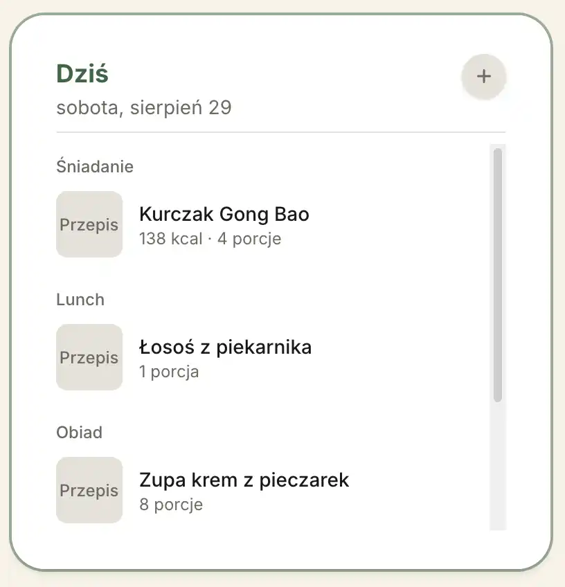 Planowanie posiłków