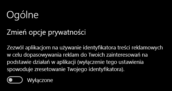 Prywatność w systemie Windows 10