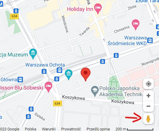 Wejście do Google StreetView